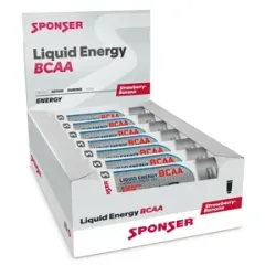 SPONSER ENERGY-GEL LIQUID ENERGY BCAA 70G Strawberry-Banana 1 Box (18 Tuben)