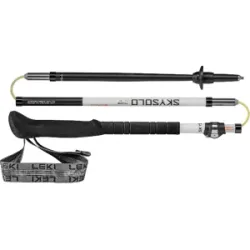 LEKI SKYSOLO FX.ONE CARBON Wanderstöcke Unisex White-Black-Orange 130