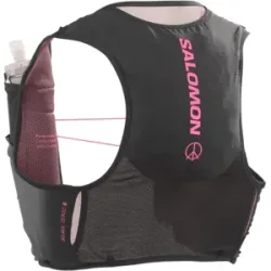 SALOMON S/LAB SENSE 6 Laufweste Unisex LIMITED COURTNEY EDITION Black/Rose Taupe/Knockout Pink M