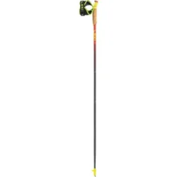 LEKI VERTICAL K Fixlängen-Trailrunningstöcke 2022 Unisex naturalcarbon-bright red 130cm