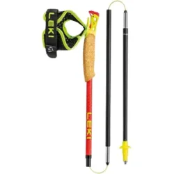 LEKI ULTRATRAIL FX.ONE SUPERLITE Trailrunningstöcke Unisex Bright Red-Neonyellow-Nat 115cm