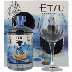 Etsu Gin Etsu Japanese Handcrafted Gin The Original 43% Vol. 0,7l in Geschenkbox mit Glas