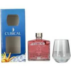 Cubical Gin Cubical KISS Special Distilled Gin 37,5% Vol. 0,7l in Geschenkbox mit Glas