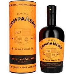 1423 World Class Spirits Compañero JAMAICA Elixir Orange Rum Liqueur 40% Vol. 0,7l in Geschenkbox
