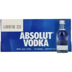 Absolut Vodka 40% Vol. 12x0,05l