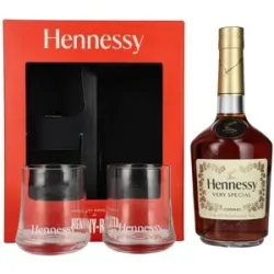 Hennessy Cognac Hennessy Very Special Cognac 40% Vol. 0,7l in Geschenkbox mit 2 Gläsern