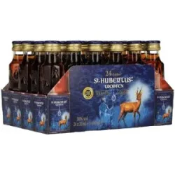 St. Hubertus Tropfen Kräuterlikör 30% Vol. 24x0,02l
