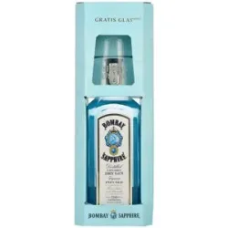 Bombay Gin Bombay SAPPHIRE London Dry Gin 40% Vol. 0,7l in Geschenkbox mit Glas