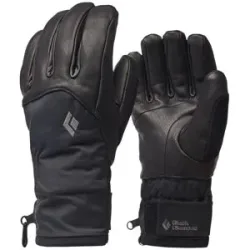 Black Diamond Freeride Handschuhe aus PrimaLoft® und aus GORE-TEX Legend Gloves Black für Herren aus Leder Größe S schwarz