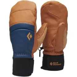 Black Diamond Freeride Fäustlinge aus PrimaLoft® Spark Mitts Henna Ink Blue für Herren aus Leder Größe M Braun