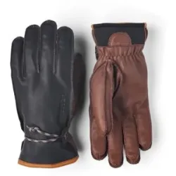 Hestra Leder Skihandschuhe Wakayama Glove Navy/Brown für Herren aus Leder Größe 10 Navy blau