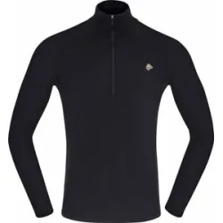Norrona Oberteil aus Merinowolle ? Herren ? Femund PureUll Zip Neck ?  ? 2027 Femund Pureull Zip Neck M Caviar Black für Herren aus Wolle -