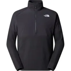 The North Face Fleecepullover mit halbem Reißverschluss M Glacier Heavyweight 1/2 Zip Asphalt Grey TNF Black für Herren Größe S Grau