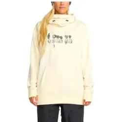 Volcom Wasserabweisendes Sweatshirt mit Kapuze Riding Hydro P/O W Bone für Damen Größe S Beige