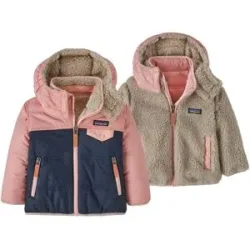 Patagonia Wendejacke &ndash; Kinder &ndash; Baby Reversible Tribbles Hoody Baby Reversible Tribbles Hoody New Navy w/Mallow Pink  Kindergröße 2