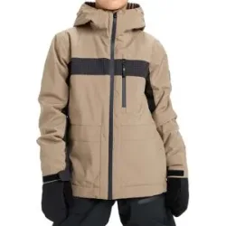 Quiksilver Ski/Snowboardjacke Quest 20k Youth Jacket Fallen Rock  Kindergröße 10 Jahre Beige