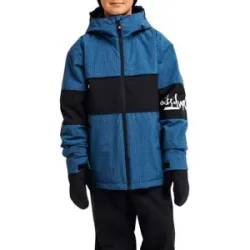 Quiksilver Veste de ski/snowboard High In The Hood Youth Jacket Dark Denim  aus Nylon Kindergröße 8 Jahre Navy blau