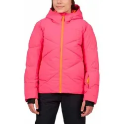 Rossignol Wasserfeste und atmungsaktive Skijacke Girl Staci Jacket Tea Rose  Kindergröße 12 Jahre Rosa