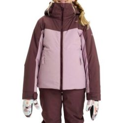 Roxy Skijacke Free Jet Block Girl Jacket Discreet Mauve  Kindergröße 12 Jahre Bordeaux