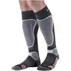 Monnet Skisocken mit Schienbeinschutz &ndash; Unisex &ndash; GelProtech Ski Wool GelProtech Ski Wool Socks Gris für Herren aus Wolle Größe 37-38