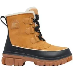 Sorel Hohe, wasserfeste und isolierende Stiefel für den Winter Torino V WP W Curry Black für Damen aus Leder Größe 39 Beige