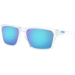 Oakley Sonnenbrille Sylas Polished Clear Prizm Sapphire M  Weiß