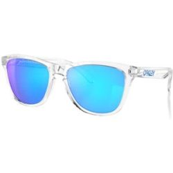 Oakley Sonnenbrille Frogskins Crystal Clear Prizm Sapphire Iridium  Weiß