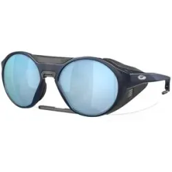 Oakley Polarisierte Sonnenbrille mit hohem Schutzfaktor Clifden Matte Translucent Blue Prizm Deep Water Polar  Navy blau