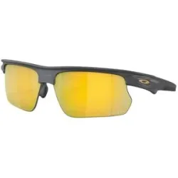 Oakley Polarisierte Sonnenbrillen Bisphaera Matte Carbon Prizm 24K Polarized  Grau