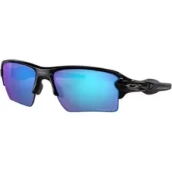 Oakley Polarisierte Sonnenbrillen Flak 2.0 XL Polished Black Prizm Sapphr Irid Polar  schwarz