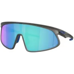 Oakley Polarisierte Sonnenbrillen Rslv Matte Grey Smoke Prizm Sapphire  Grau