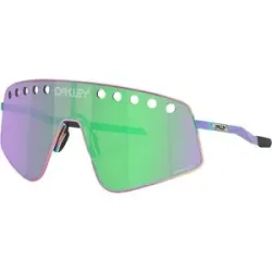 Oakley Sonnenbrille Sutro TI Sweep Polished Oil Slick Prizm Road Jade  aus Titan Violett