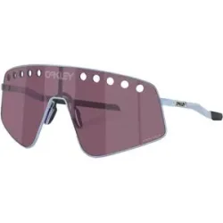 Oakley Sonnenbrille Sutro TI Sweep Polished Stonewash Prizm Road Black  aus Titan Grau