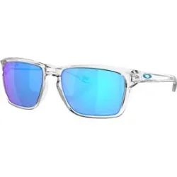 Oakley Sonnenbrille Sylas Polished Clear Prizm Sapphire XL  Weiß