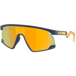 Oakley Polarisierte Sonnenbrille BXTR Matte Abyss/Prizm 24K für Herren Gold