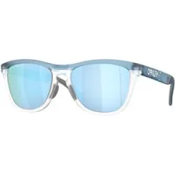 Oakley Polarisierte Sonnenbrillen Frogskins Range XL Trans Stonewash/Prizm Deep Water Polarized für Herren Grau