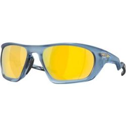 Oakley Polarisierte Sonnenbrillen Lateralis Matte Trans Abyss/Prizm 24K Polar für Herren Grau