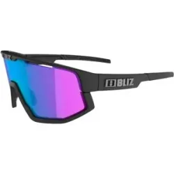 Bliz Sonnenbrille für den Sport Fusion Matt Black Nano Nordic Light Begonia Violet W Blue Multi  schwarz