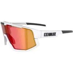 Bliz Sport-Sonnenbrillen Fusion Matt White Smoke W Red Multi  Weiß