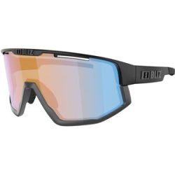 Bliz Sportliche Sonnenbrille Fusion Matt Black Grey Nano Optics Nordic Light Coral Orange Blue  schwarz
