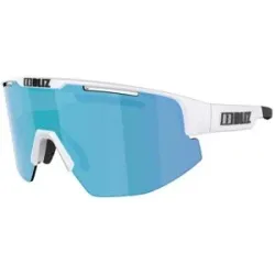 Bliz Vielseitige Sonnenbrille Matrix Small Matt White Smoke W Blue Multi  Weiß