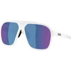 Bliz Vielseitige Sonnenbrille A002 White Grey w Blue Mirror  Weiß
