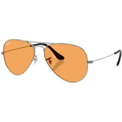 Rayban Sonnenbrille Aviator Large Metal Gunmetal  Grau