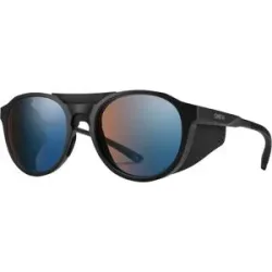 Smith Photochromatische Sonnenbrille Venture Matte Black ChromaPop Glacier Photochromic Copper Blue Mirror  schwarz
