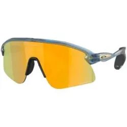 Oakley Polarisierte Sonnenbrille Stunt Devil S Matte Trans Abyss/Prizm 24K für Herren Grau