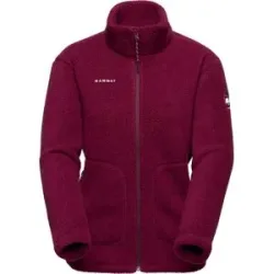 Mammut Warmes Fleece für Wanderungen Falera ML Jacket Women Vin für Damen Größe M Bordeaux