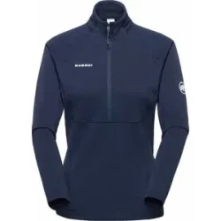 Mammut Fleecejacke mit Polartec® Reißverschluss  Taiss ML Half Zip Pull Women Marine für Damen Größe M Navy blau