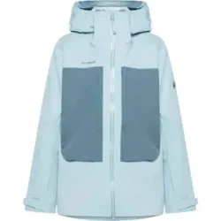 Mammut Veste 3 couches légère et imperméable Skintrack HS Hooded Jacket Women Nebla Strata für Damen Größe M Grau