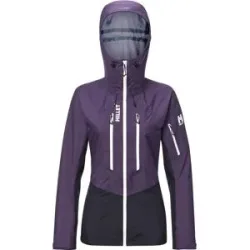 Millet Skitourenjacke M White 3L Jkt W Purple Velvet Black für Damen Größe XS Violett