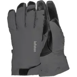 Norrona Skihandschuhe aus PrimaLoft® Lofoten Dri1 Primaloft170 Short Gloves Phantom für Herren aus Leder Größe S Grau